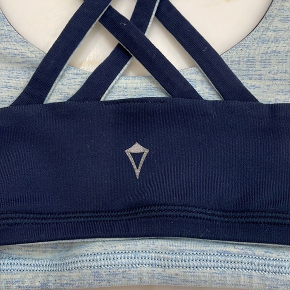 Lululemon Ivivva Navy & Light Blue Reversible Strappy Sports Bra—Great Condition - Picture 4 of 7